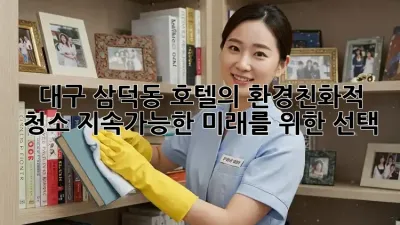 대구 삼덕동 호텔의 환경친화적 청소: 지속가능한 미래를 위한 선택