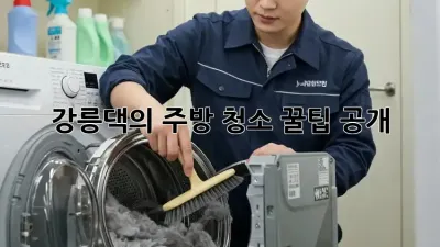 강릉댁의 ✨주방 청소✨ 꿀팁 공개! 🍯